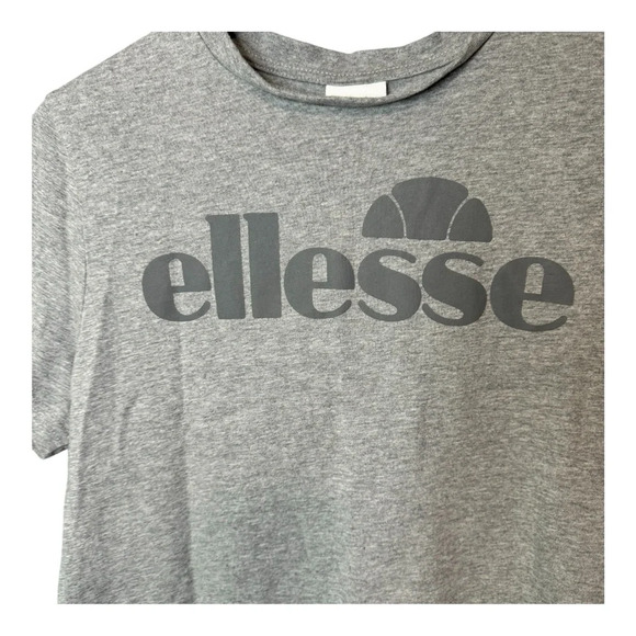 Ellesse Grey Short Sleeve Logo T Shirt Mini Dress. Size 14 - Picture 3 of 7